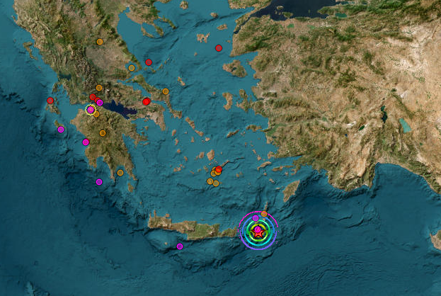 Zemljotres u Grčkoj (Foto: Seizmološka laboratorija atinskog univerziteta/Printscreen)