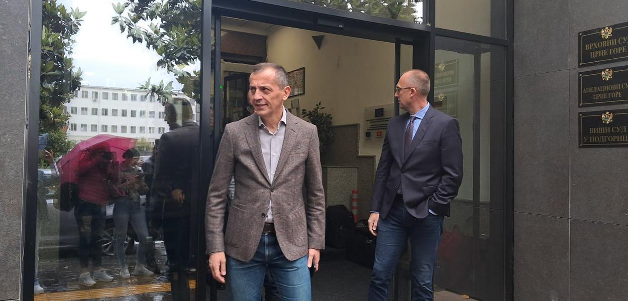 Predrag Bošković po izricanju oslobađajuće presude (Foto: Portal ETV/Marija Žižić)