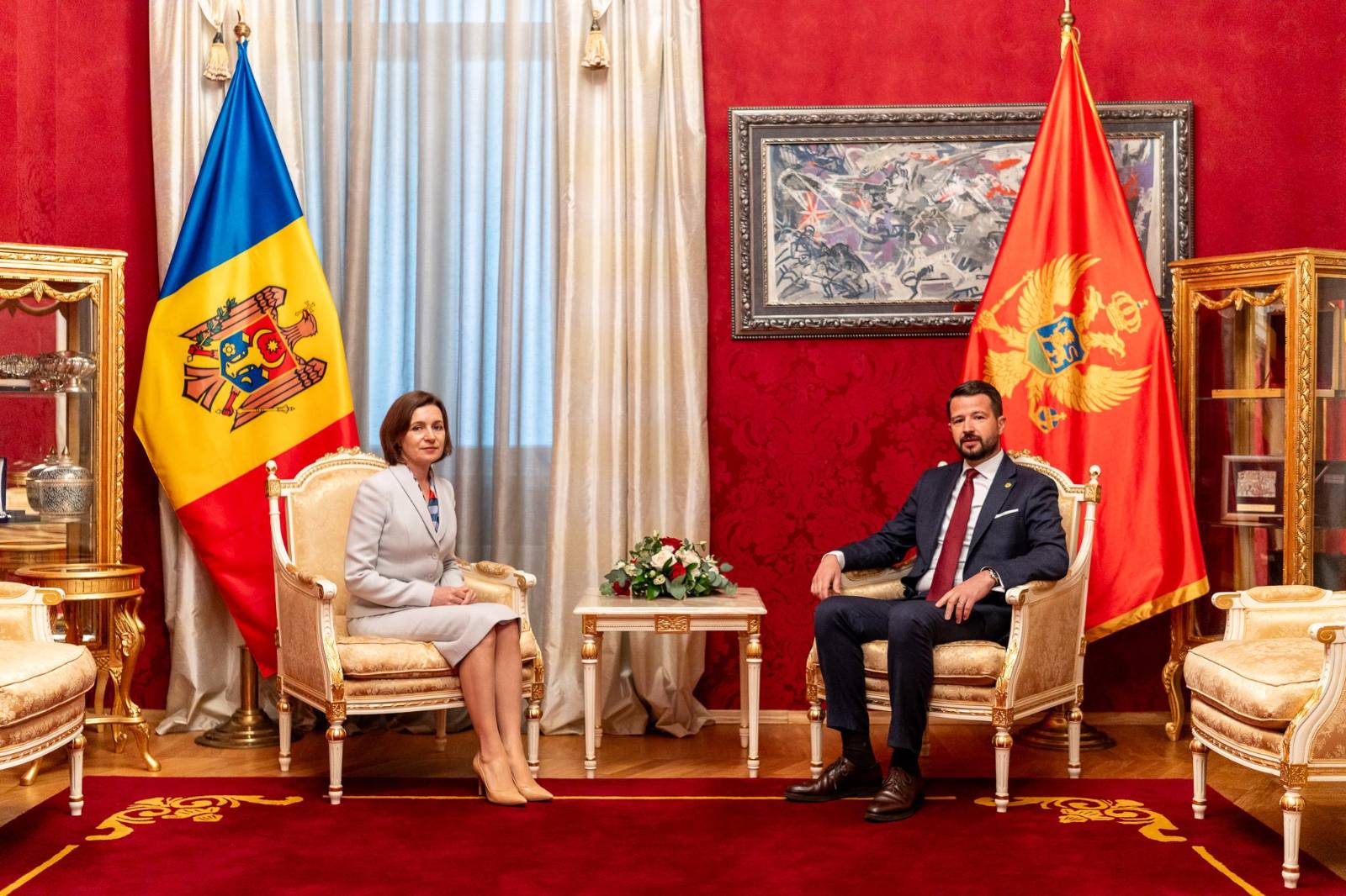 Sandu u prvoj zvaničnoj posjeti Crnoj Gori