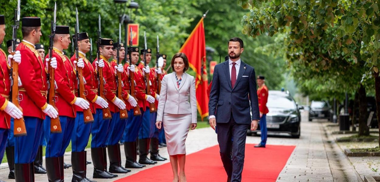Sandu u prvoj zvaničnoj posjeti Crnoj Gori (Foto: Kabinet predsjednika Crne Gore)