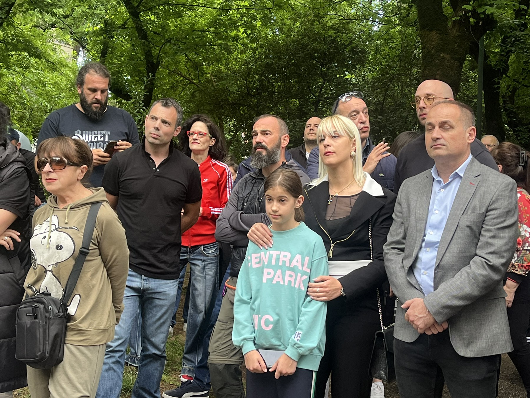 Nađa Ljiljanić na protestu