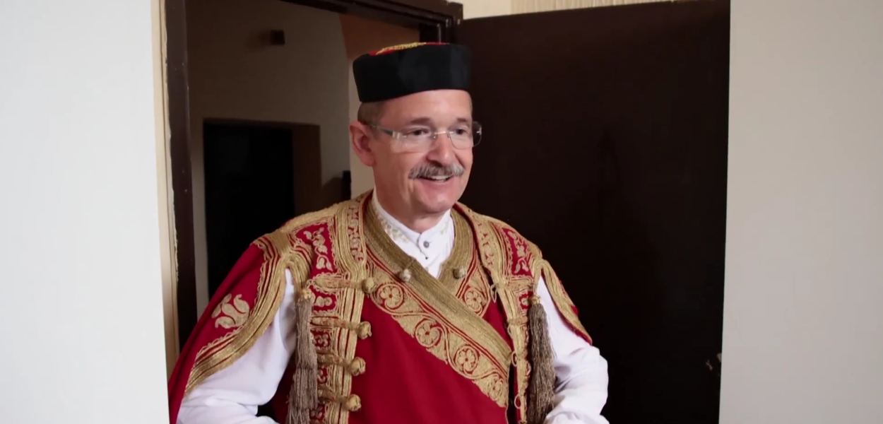 Peter Felten u crnogorskoj nošnji