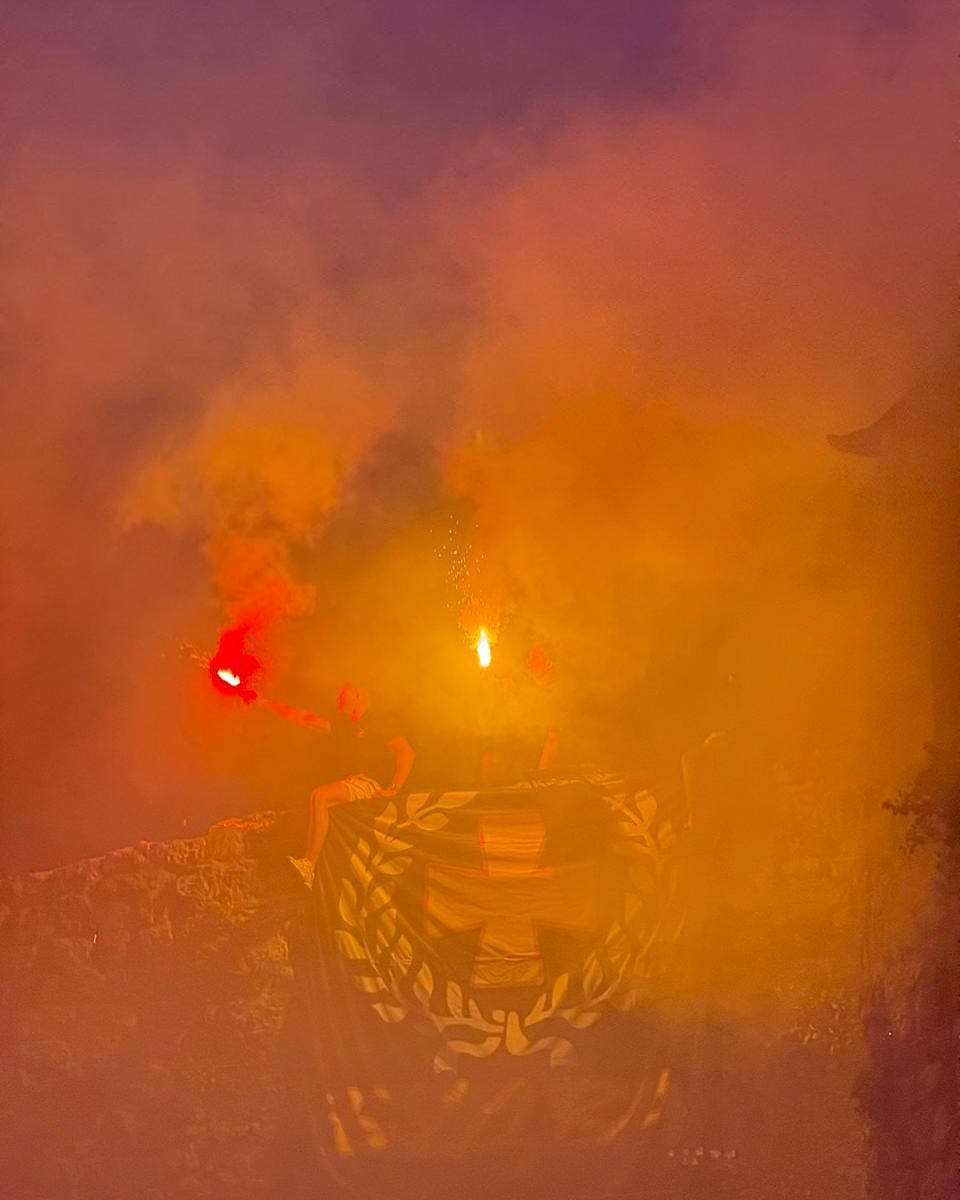 Proslava navijača u Budvi (Foto: Ultra Budva)