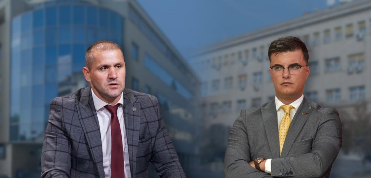 NEZAKONITI PROGONI POLITIČKI MOTIVISANI: Lazar Šćepanović i Danilo Šaranović