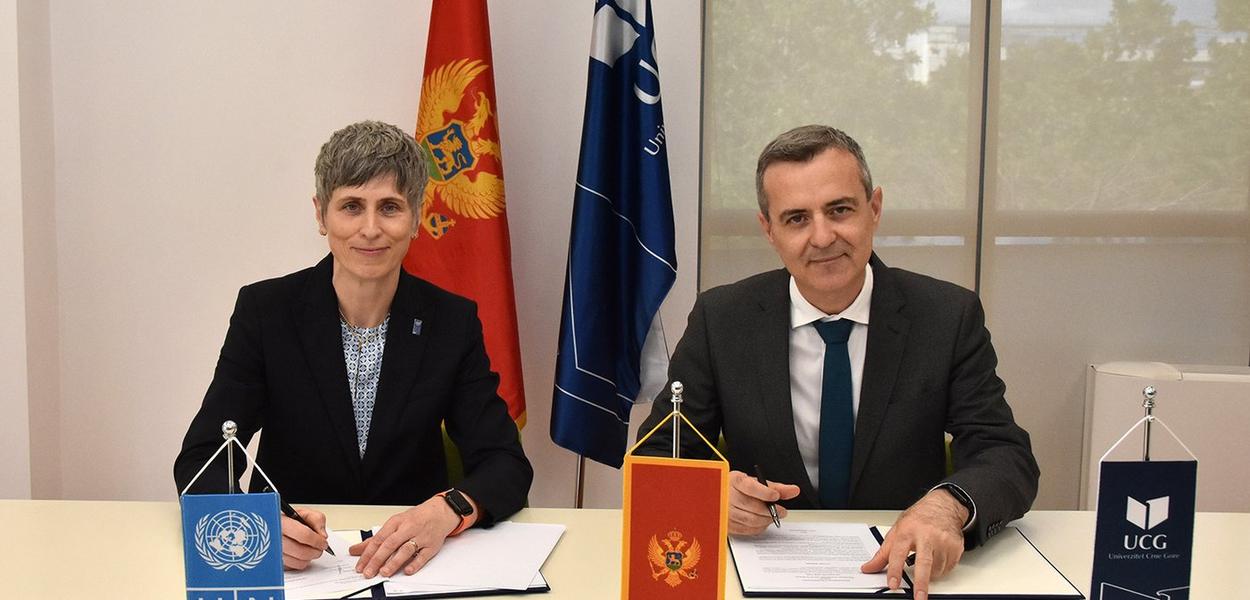 Paniklova i Božović (Foto: Univerzitet Crne Gore)