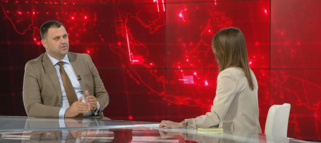 Mihailo Anđušić u "24 sata" (Foto: TV E - stop kadar)