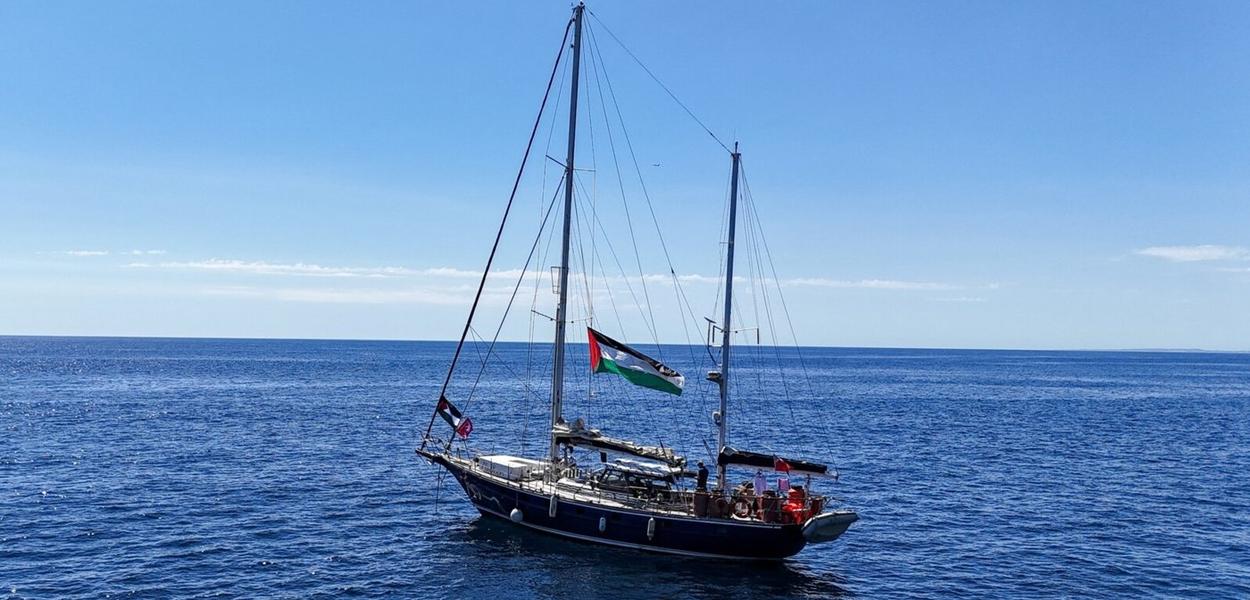 Brod Madleen na putu prema Gazi, 1. juna 2025. (Foto: Reuters)