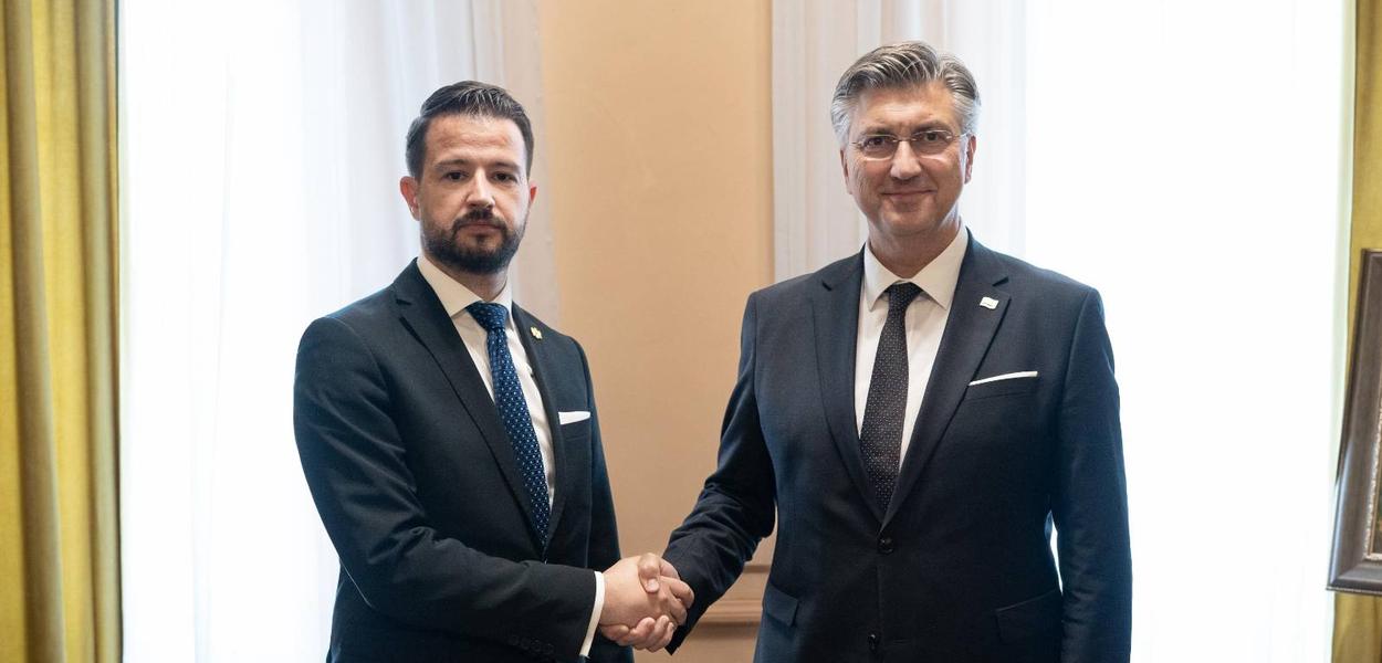 Milatović i Plenković (Foto: Jakov Milatović - X)