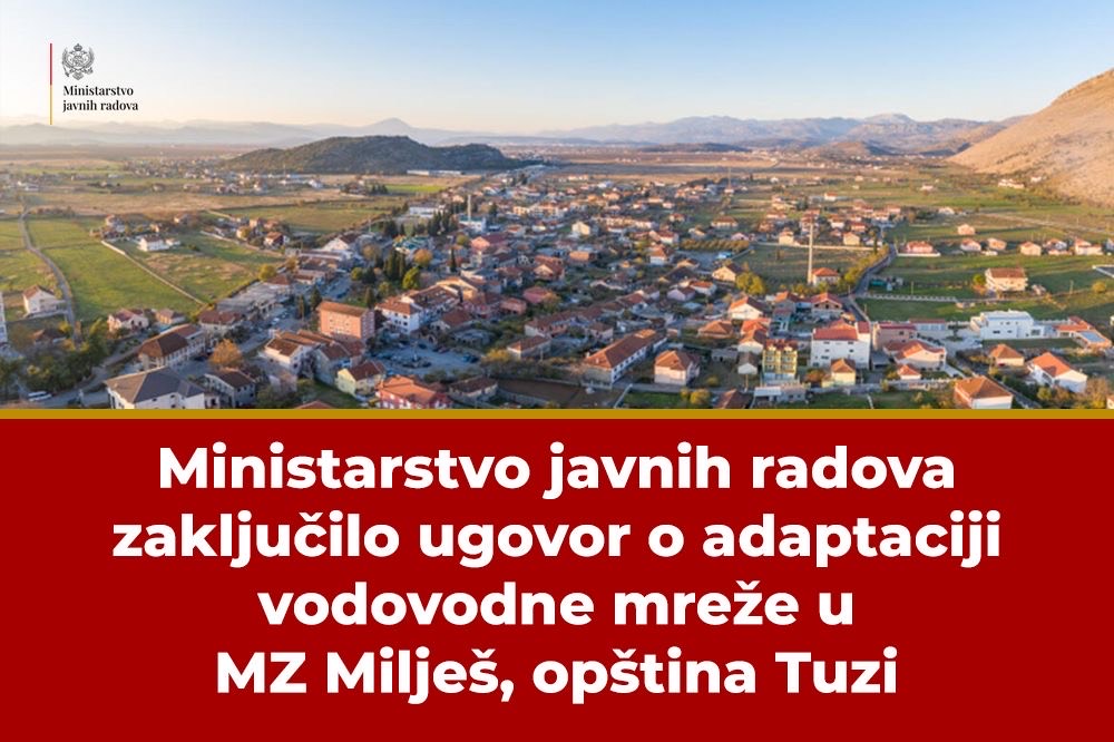 (Foto: Ministarstvo javnih radova)