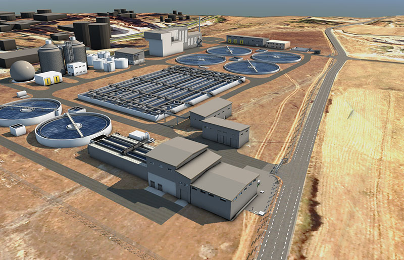 Postrojenje za prečišćavanje otpadnih voda – ilustracija iz projekta