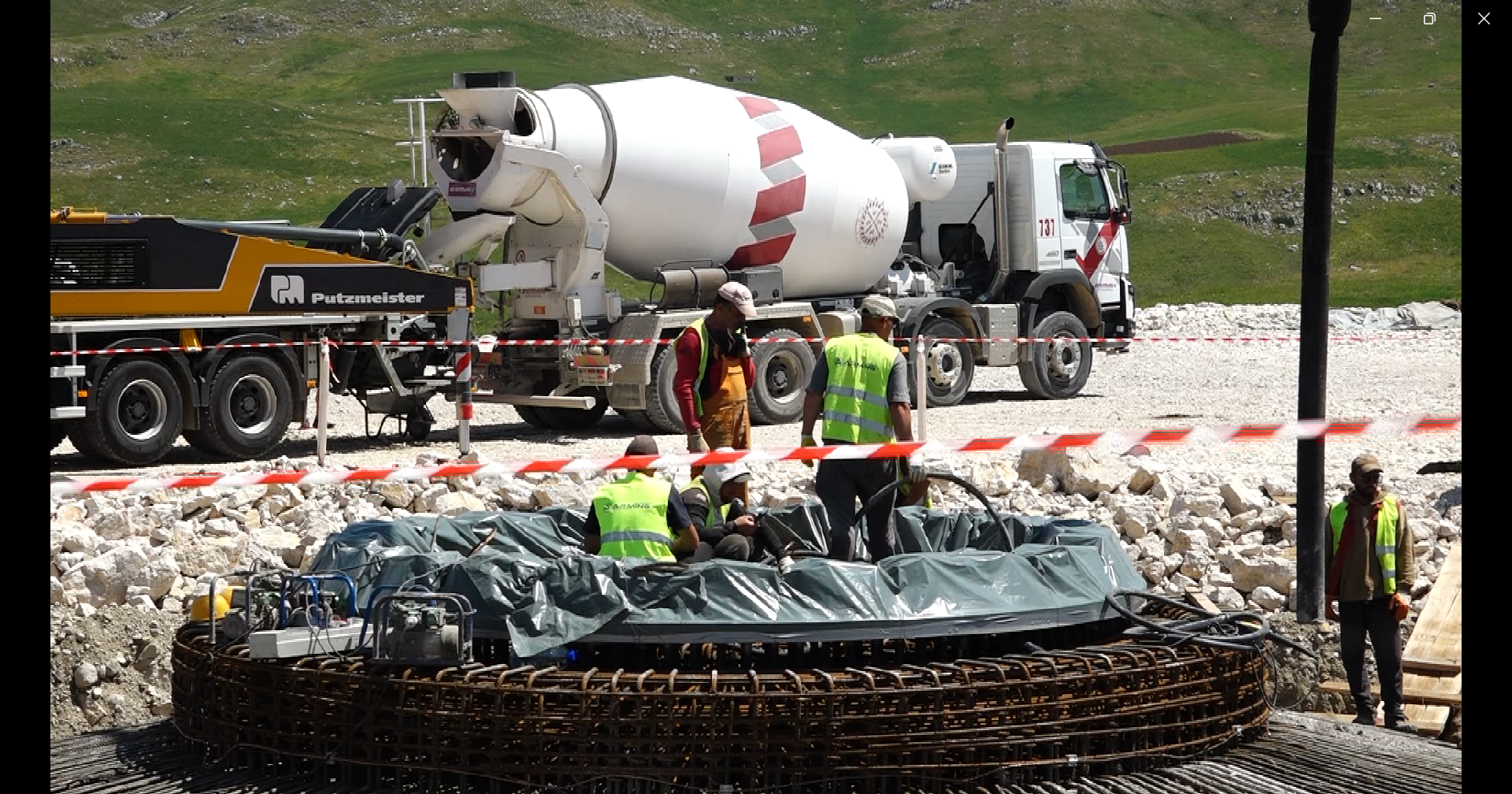 Počelo betoniranje prvog od osam temelja za vjetroturbine vjetroparka Gvozd, kod Nikšića