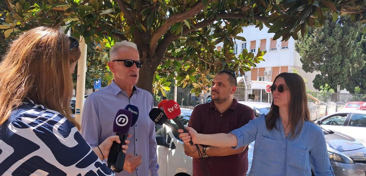 Zoran Piperović ispred Višeg suda u Podgorici (Foto: Portal ETV/Marija Žižić)