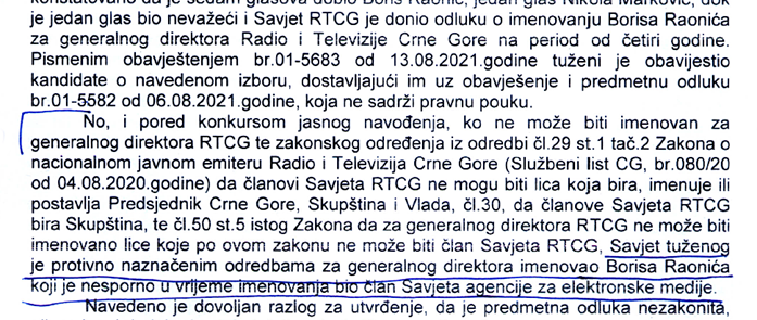 Presuda Vrhovni Sud RTCG