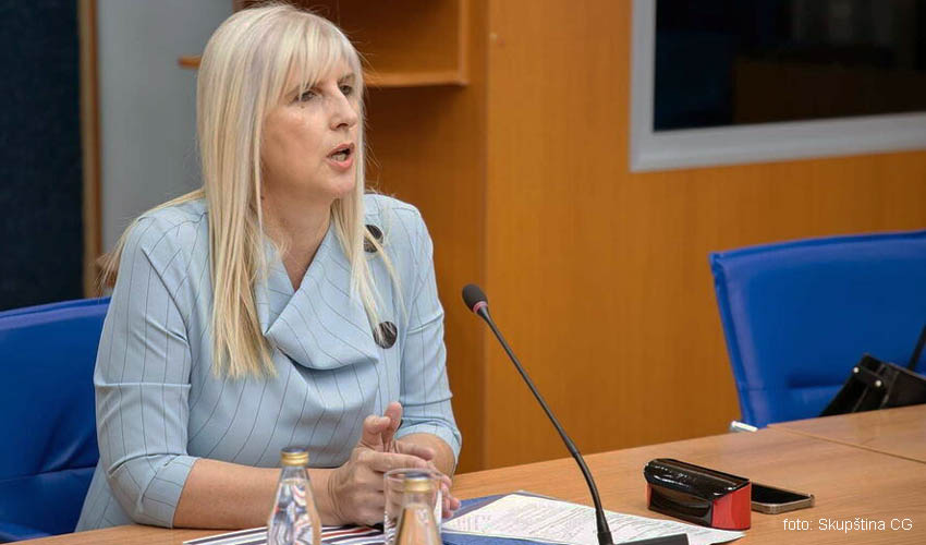 Snežana Jonica (Foto: Skupština Crne Gore)