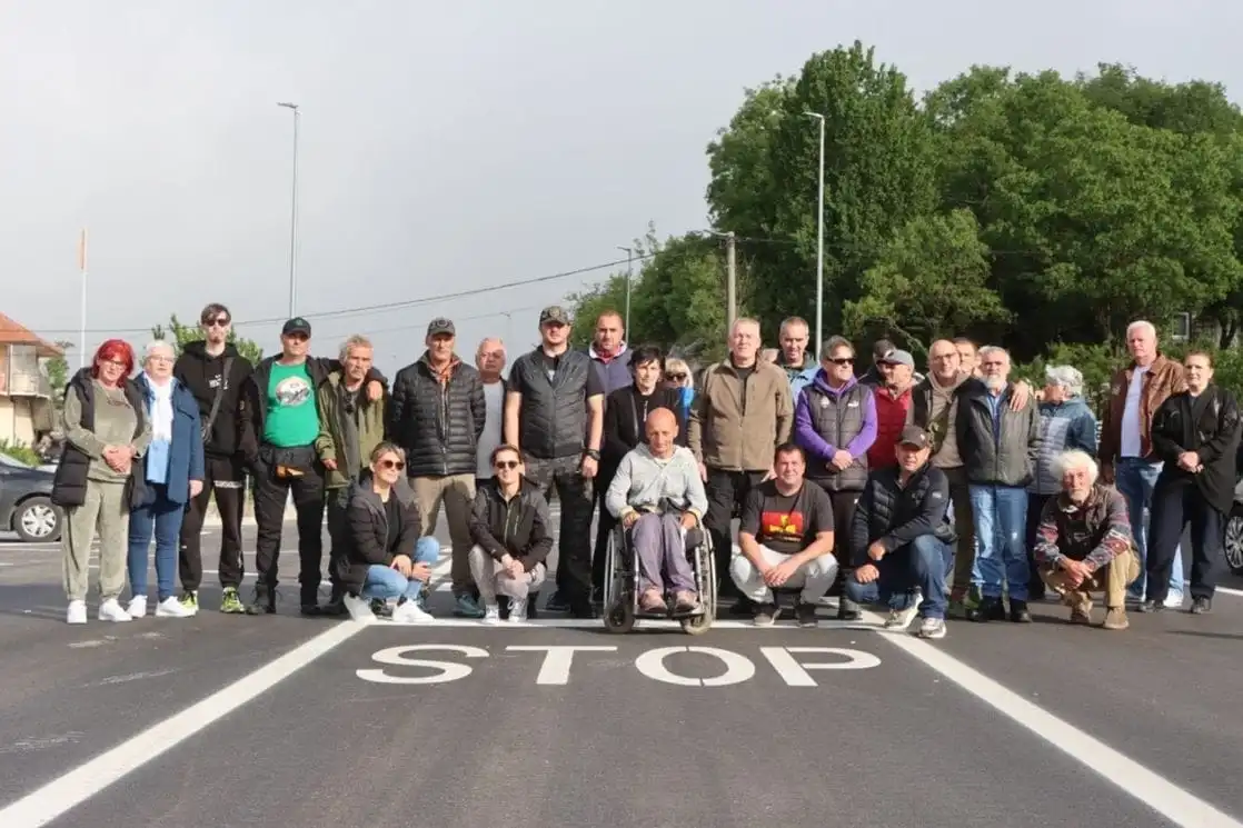 Učesnici blokade na Kruševom ždrijelu