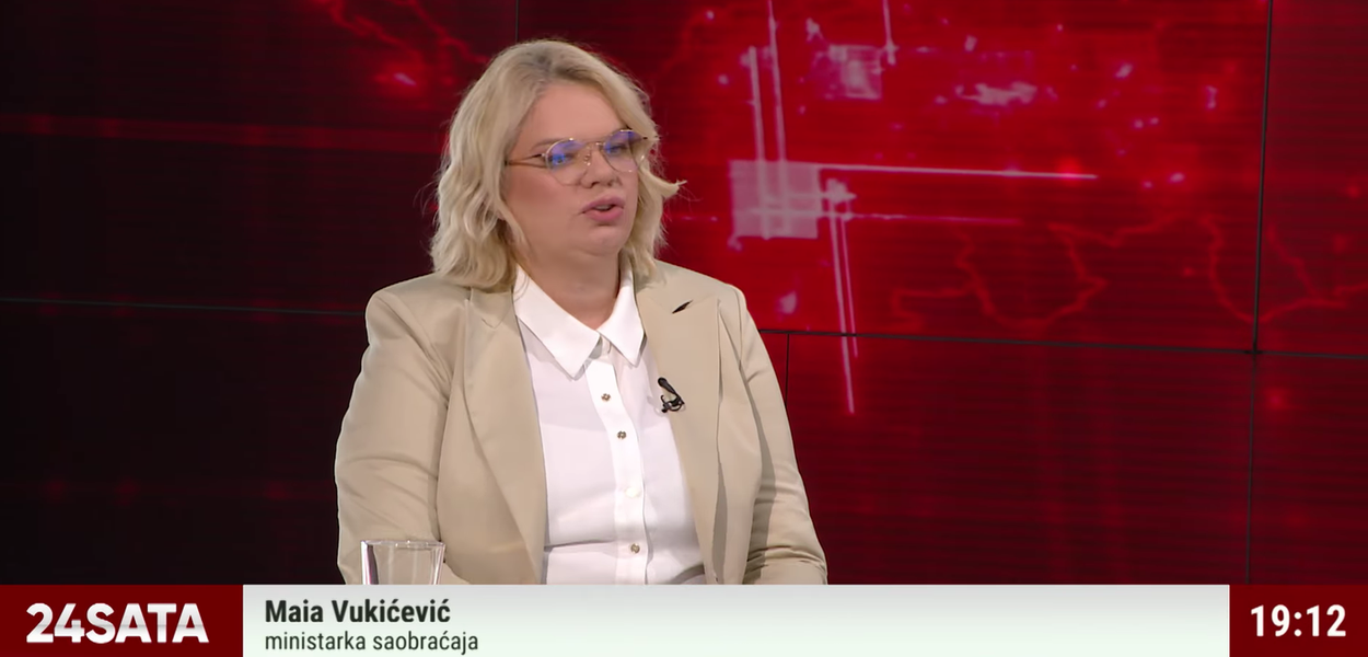 Maja Vukićević, ministarska saobraćaja (Foto: TV E)