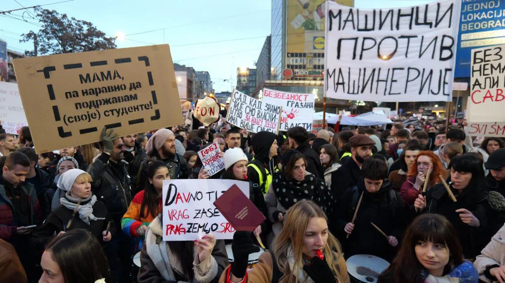 Sa jednog od protesta u Beogradu (Foto: FoNet/Milica Vučković)