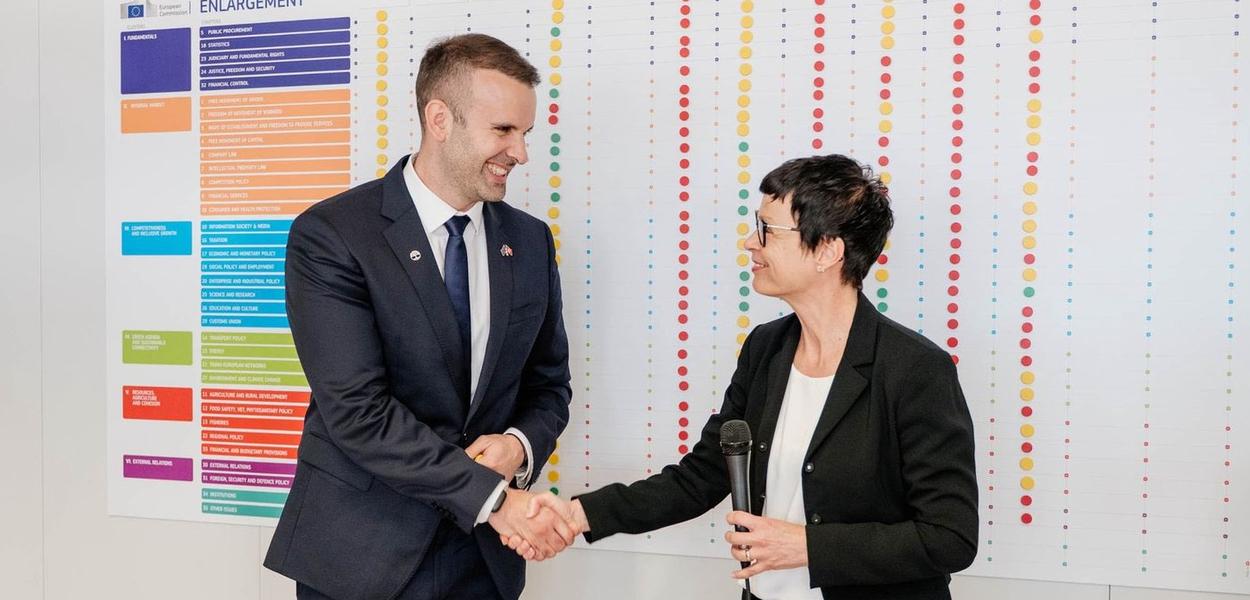 Milojko Spajić i Marta Kos (Foto: Vlada Crne Gore/Bojan Gnjidić)