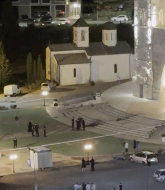 incident ispred Hrama u Podgorici