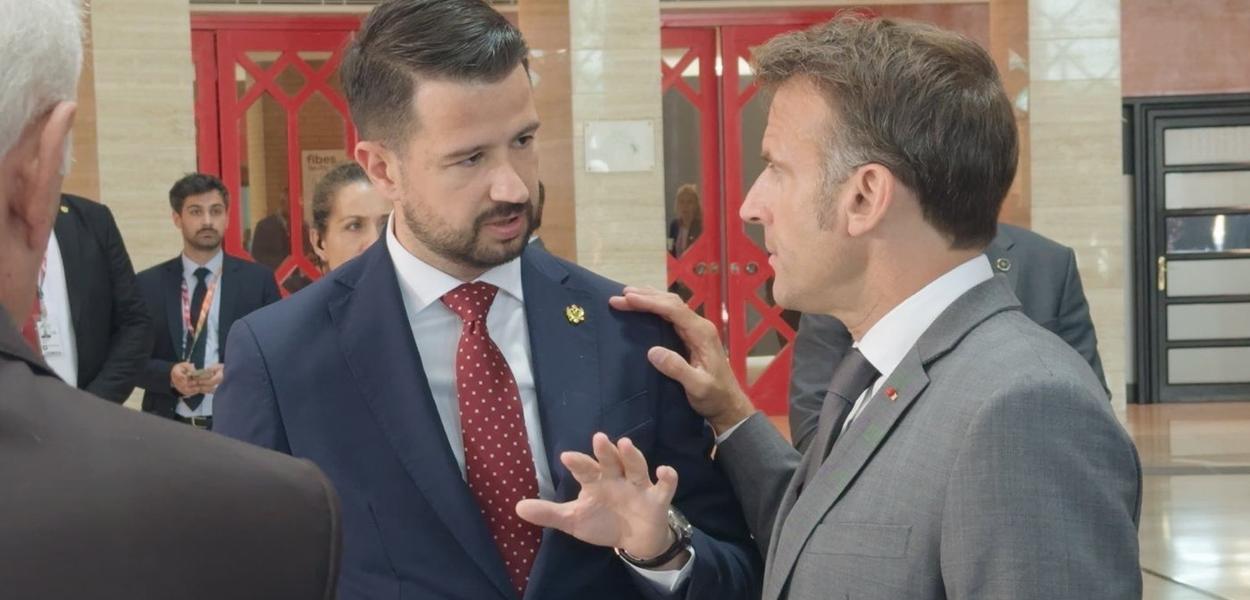 Milatović i Makron (Foto: Jakov Milatović - X)