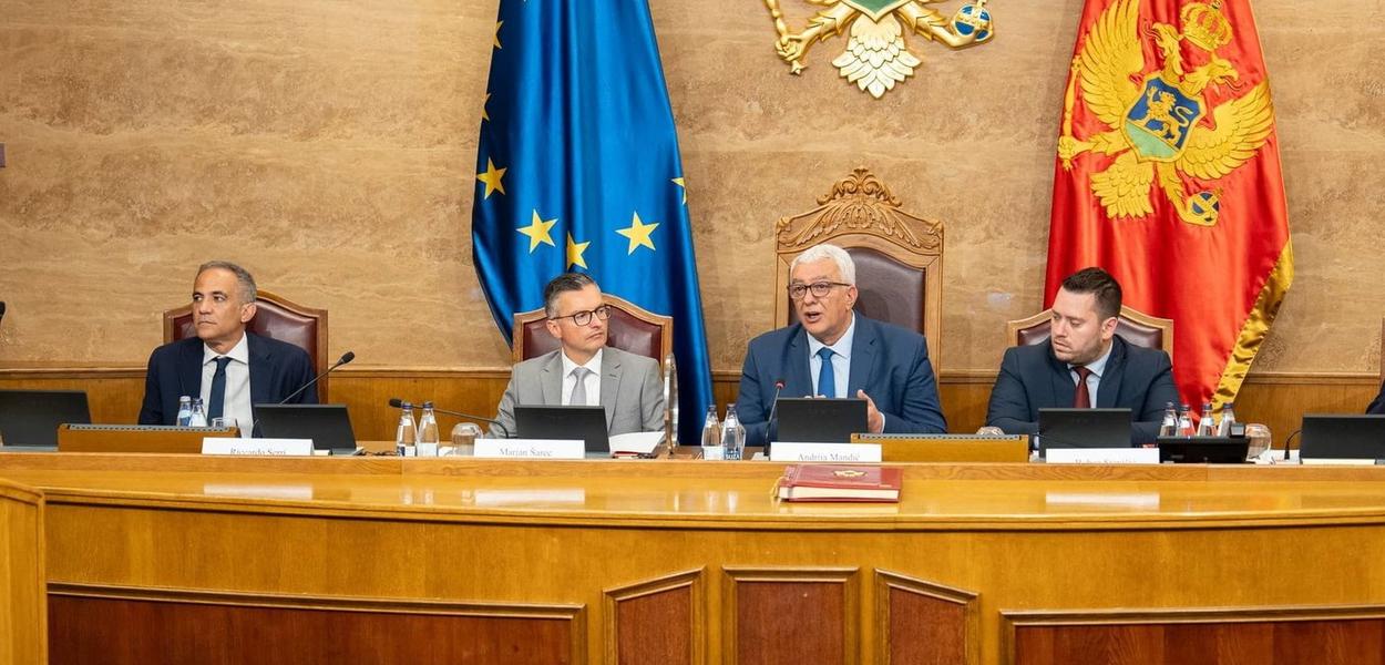 Šarec i Mandić juče u Skupštini Crne Gore (Foto: Skupština Crne Gore)