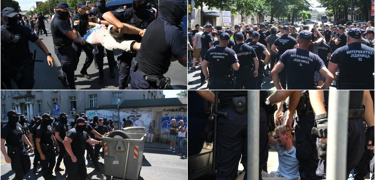 POLICIJSKA MRŽNJA PREMA DEMONSTRANTIMA OGOLJENA: Policija u Srbiji brutalna