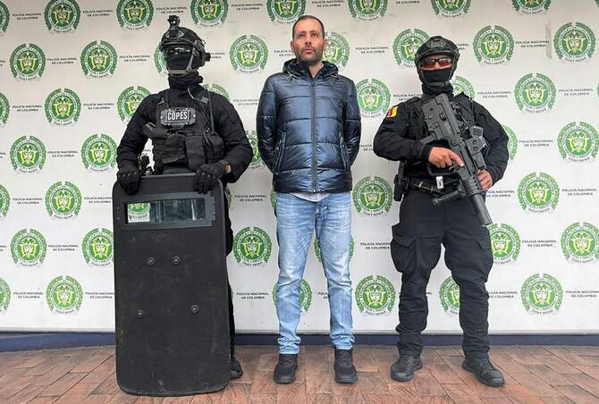 Hapšenje Palerma (Foto: Colombia’s National Police press office/AFP)
