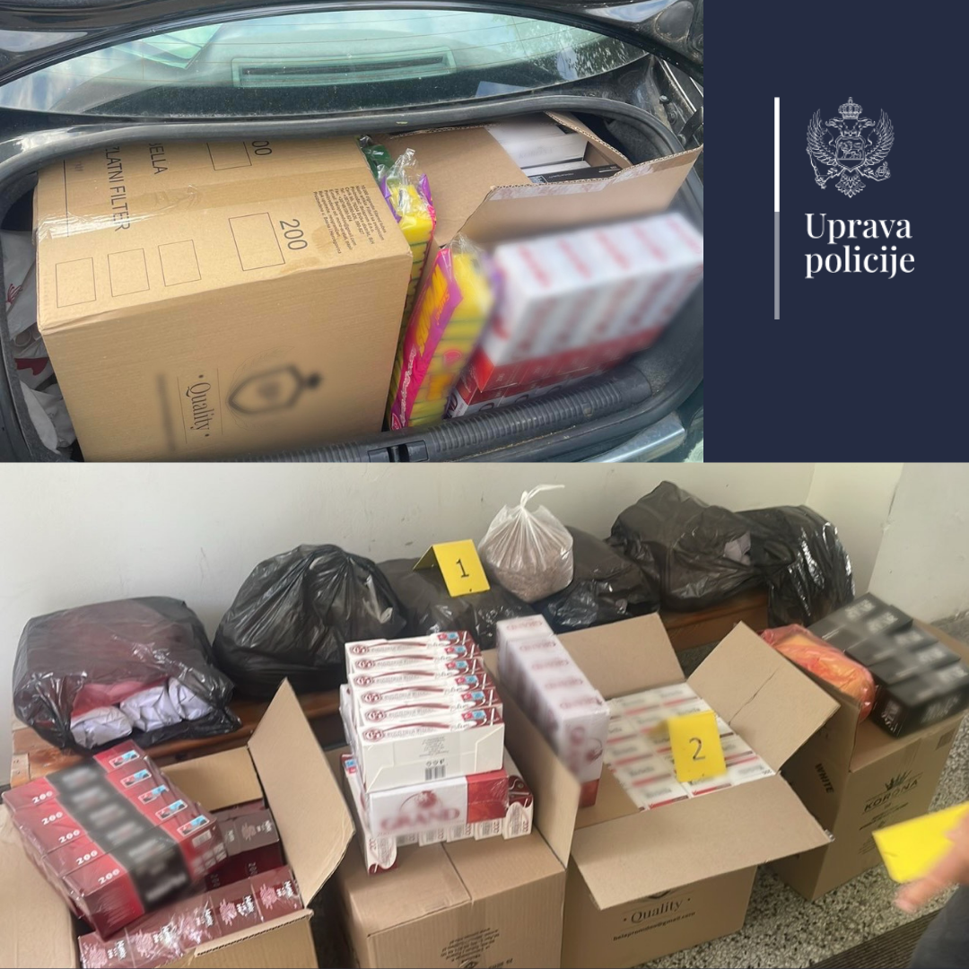 Zaplijenjena roba (Foto: Uprava policije)