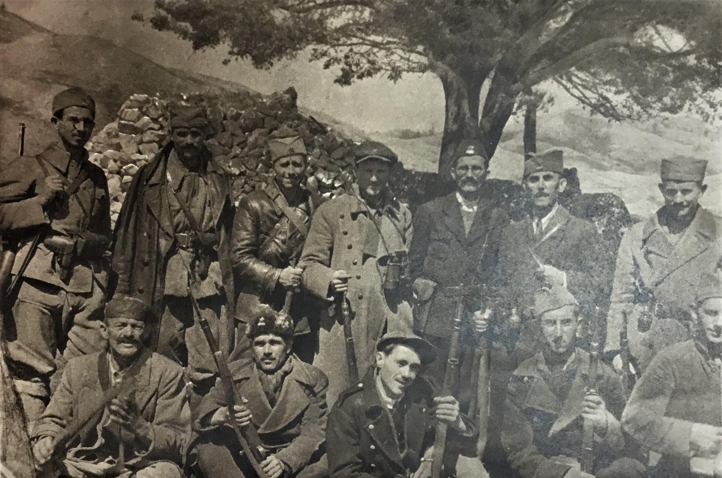 Partijski rukovodioci 1942. godine: Blažo Jovanović, Mitar Bakić, Peko Dapčević, Ivan Milutinović, Savo Orović i drugi