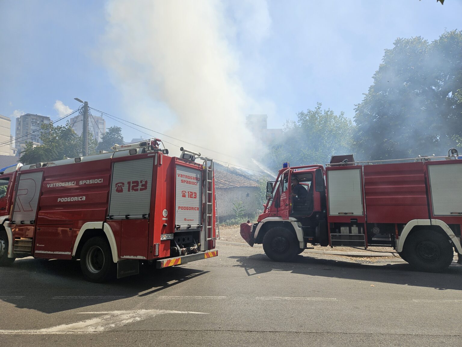 Požar u Podgorici
