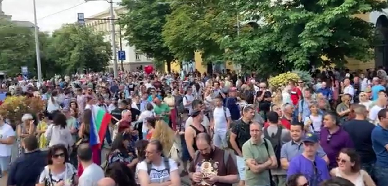 Sa protesta u Bugarskoj (Foto: petar_baka/X)