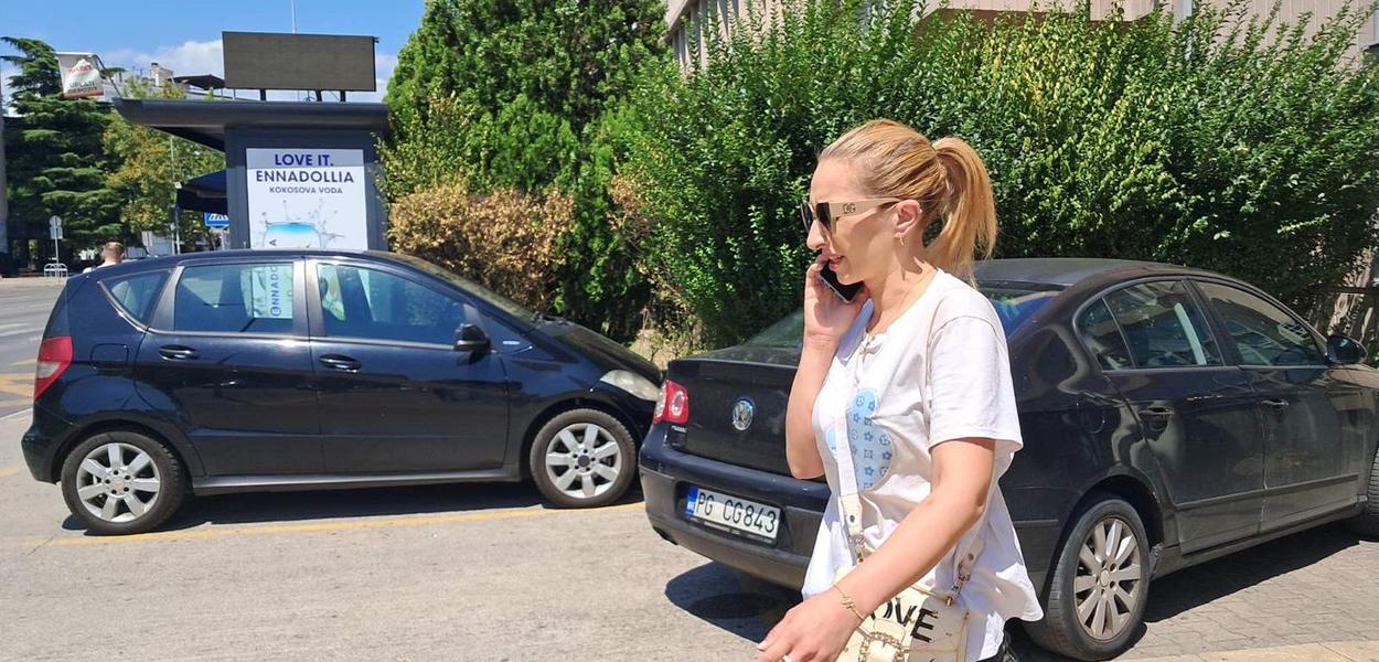 Optužena Baćović ispred Osnovnog suda (Foto: Portal ETV/Marija Žižić)