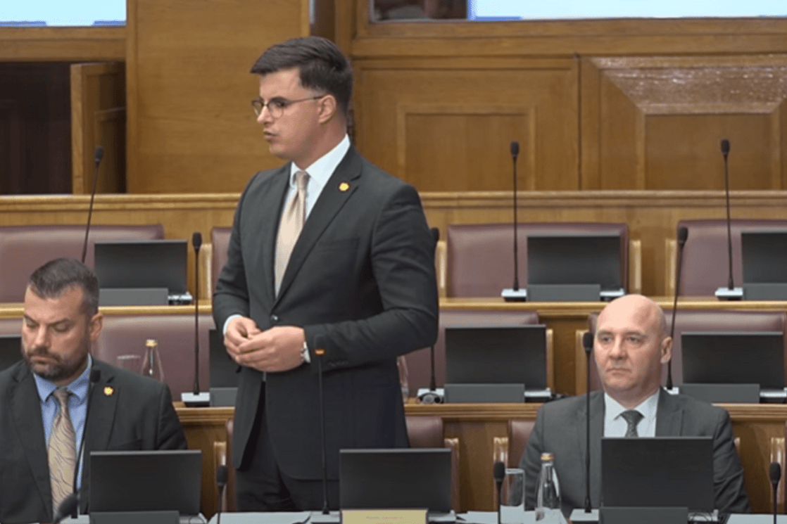 Danilo Šaranović (Foto: Skupština Crne Gore/Youtube)