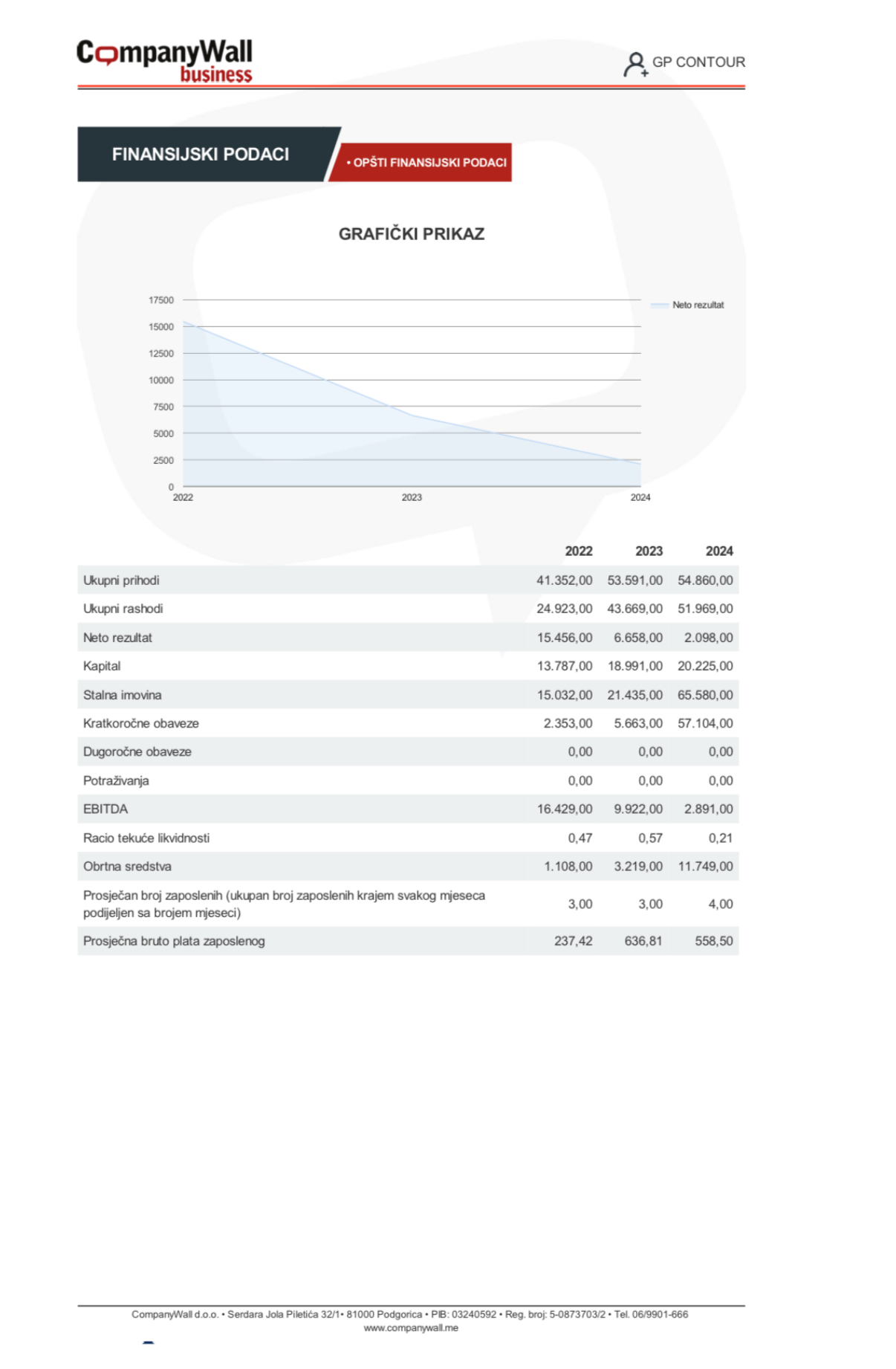 Company Wall Danijela Mujović