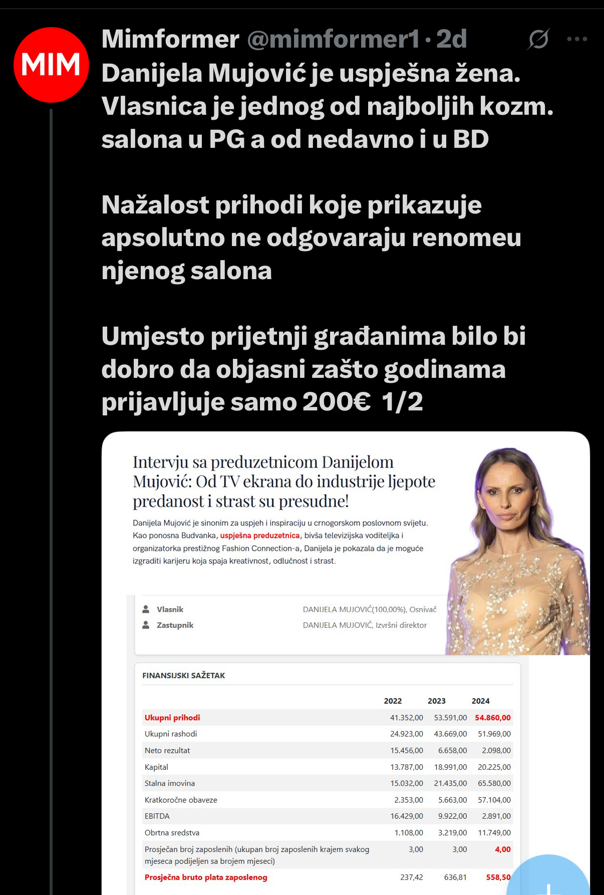 Danijela Mujović Mimformer