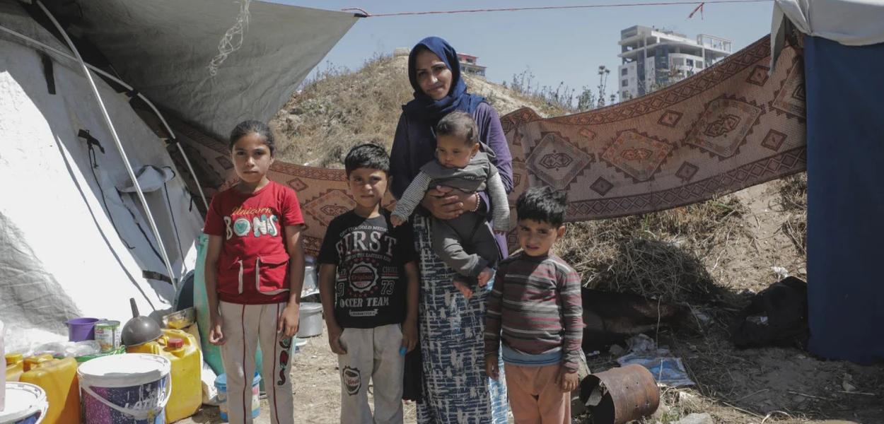 Basma ima četvero djece - Sara ima osam godina, Ajman sedam, Nafed četiri, a mali Ibrahim samo osam mjeseci (Foto: UNICEF)