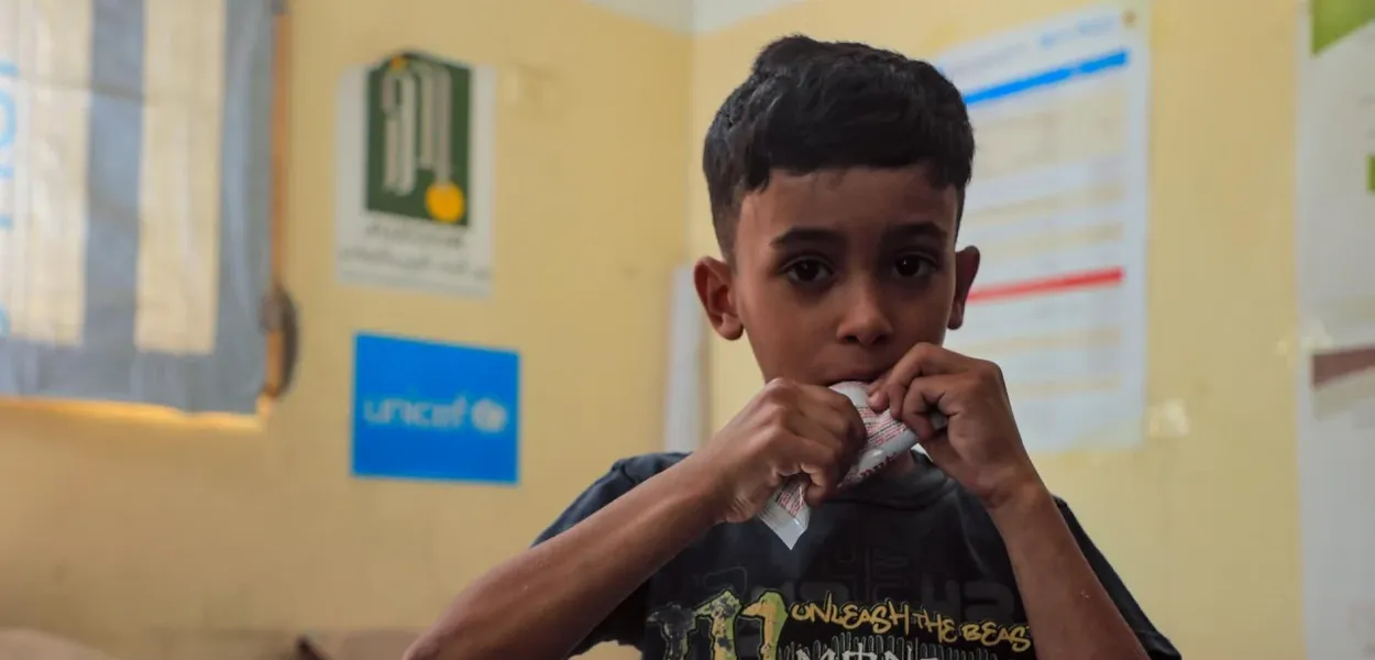 Mazen pati od ozbiljnog gubitka težine i pothranjenosti (Foto: UNICEF)