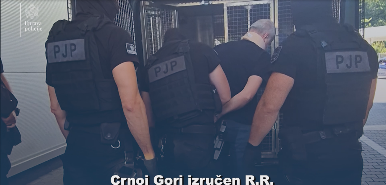 Izručenje Ranka Radulovića, Podgorica, 31. jul 2025. (Foto: Uprava policije)