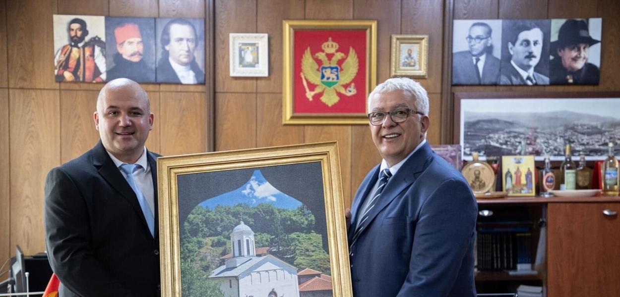 DEFINITIVAN RAZLAZ: Dario Vraneš i Andrija Mandić (Foto: Skupština Crne Gore)