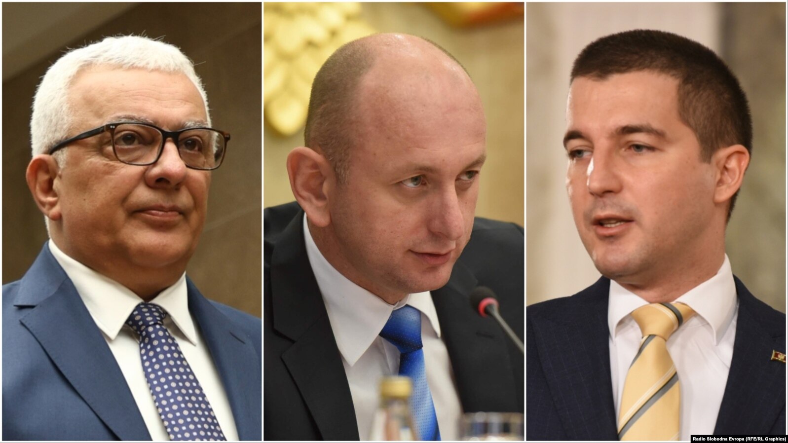 PERSONE NON GRATA U HRVATSKOJ: Andrija Mandić, Milan Knežević i Aleksa Bečić (Foto: RSE)