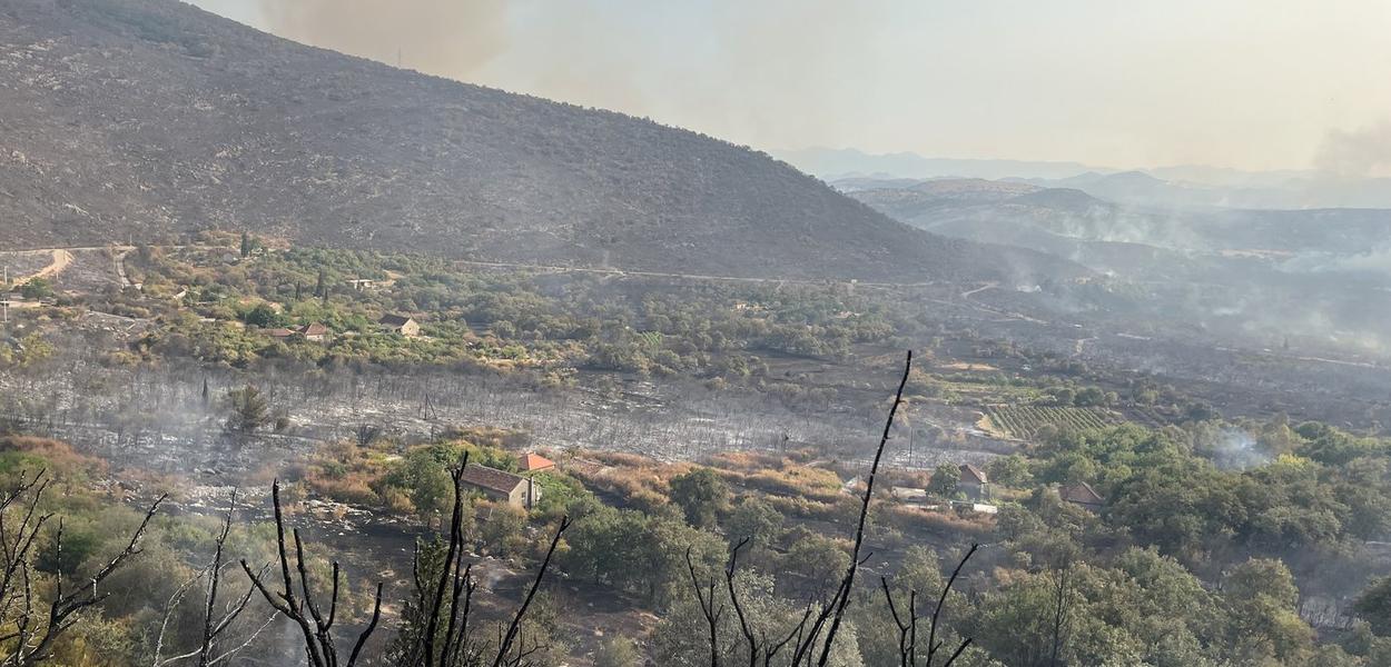 Požar u Piperima (Foto: Portal ETV/Tamara Klikovac)