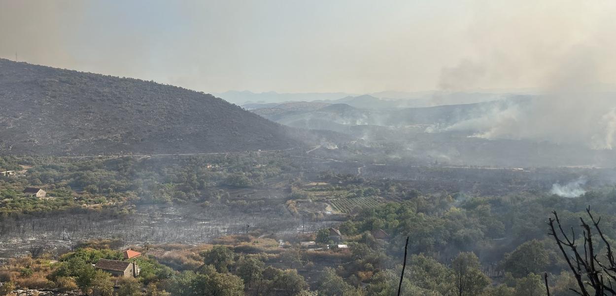 Požar u Piperima (Foto: Portal ETV/Tamara Klikovac)