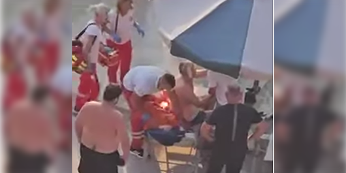 SREĆOM BEZ ŽRTAVA: Trenuci nakon pucanja na Kana (Foto: UGC)