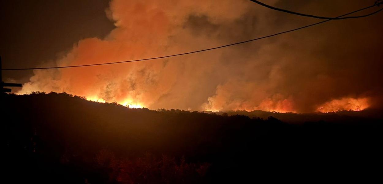 Požar u Donjim Mrkama (Foto: Portal ETV)
