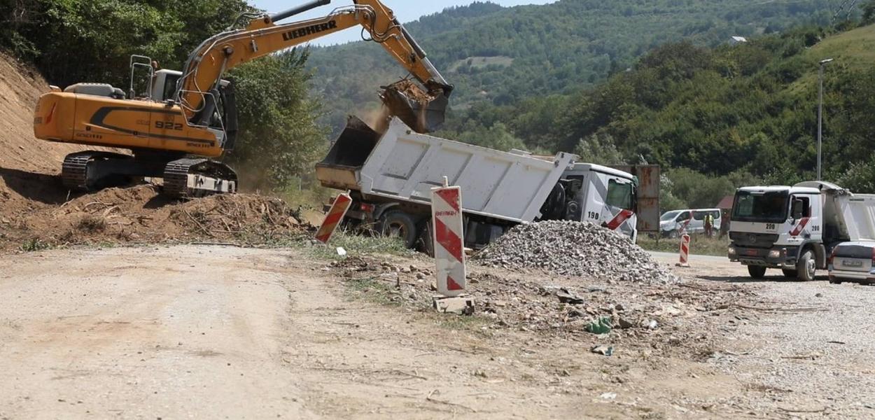 Rekonstrukcija puta Bioča–Petnjica (Foto: TV E)