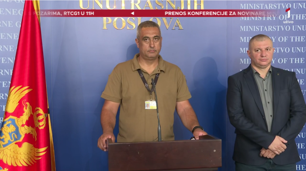 Pavlović na konferenciji za medije (Foto: RTCG)