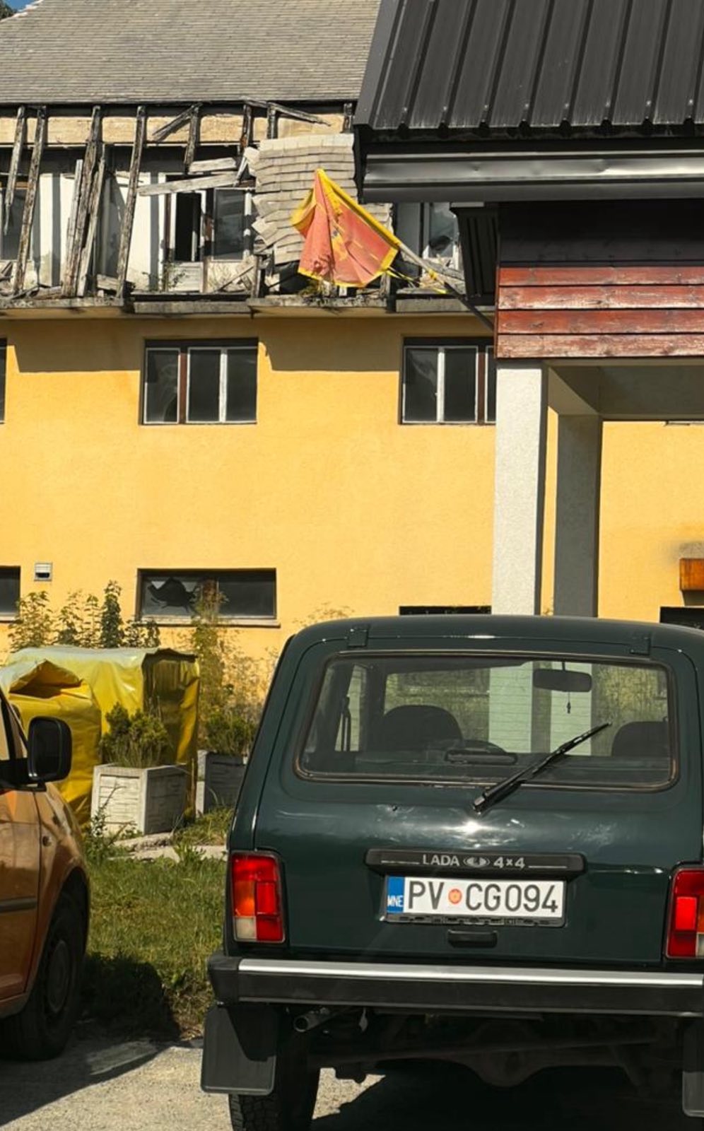 Zastava na Žabljaku slikana juče