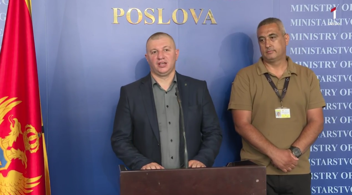 Mašanović na konferenciji za medije