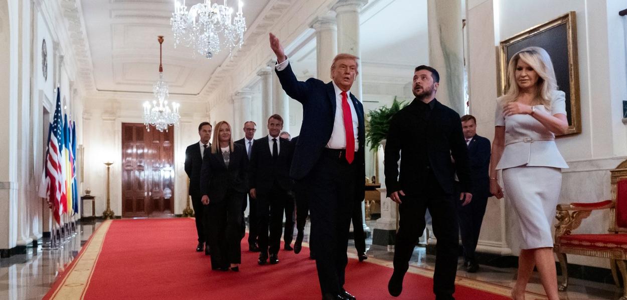 Predsjednik Donald Trump u Kros Holu sa ukrajinskim predsjednikom Volodimirom Zelenskim 18. avgusta u Bijeloj kući (Foto: Alex Brandon)