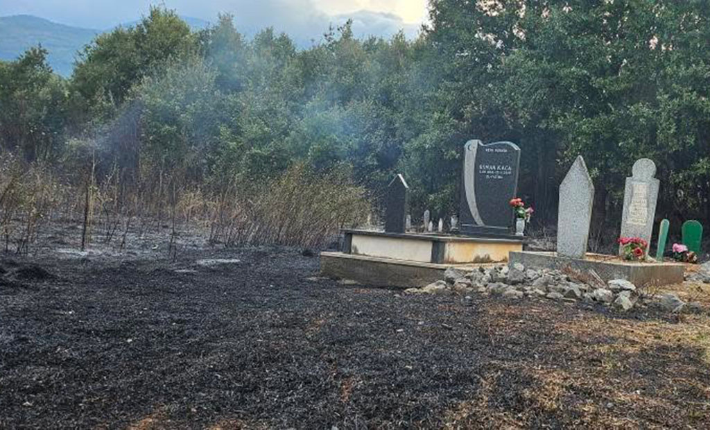 Slika nakon požara u Ostrosu